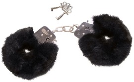 Handschellen „Love Cuffs“ aus Stahl und Plüsch