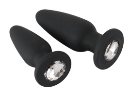 Hauptbild von 2er-Set Analplugs mit Glitzerstein