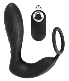 Analvibrator „RC Prostata Plug mit Penisring“