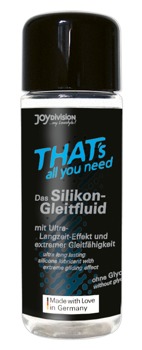 Gleitfluid „That's all you need“, auch in Badewanne und Dusche anwendbar