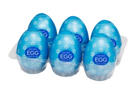 Masturbator „Egg Snow Crystal“ mit intensiver Kristall-Stimulationsstruktur