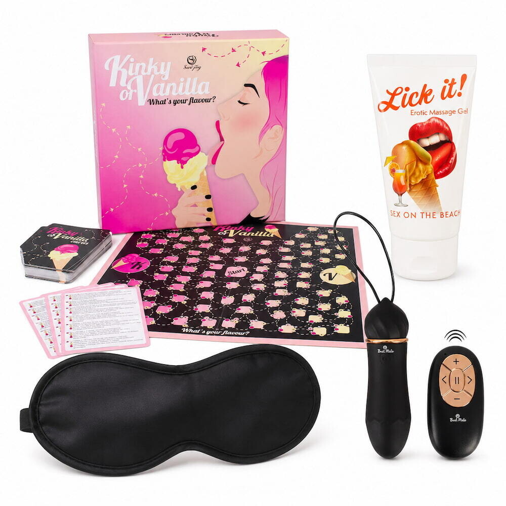Your Move - Date Night Set mit Paarspiel, Massagegel, Augenmaske & Vibro-Ei