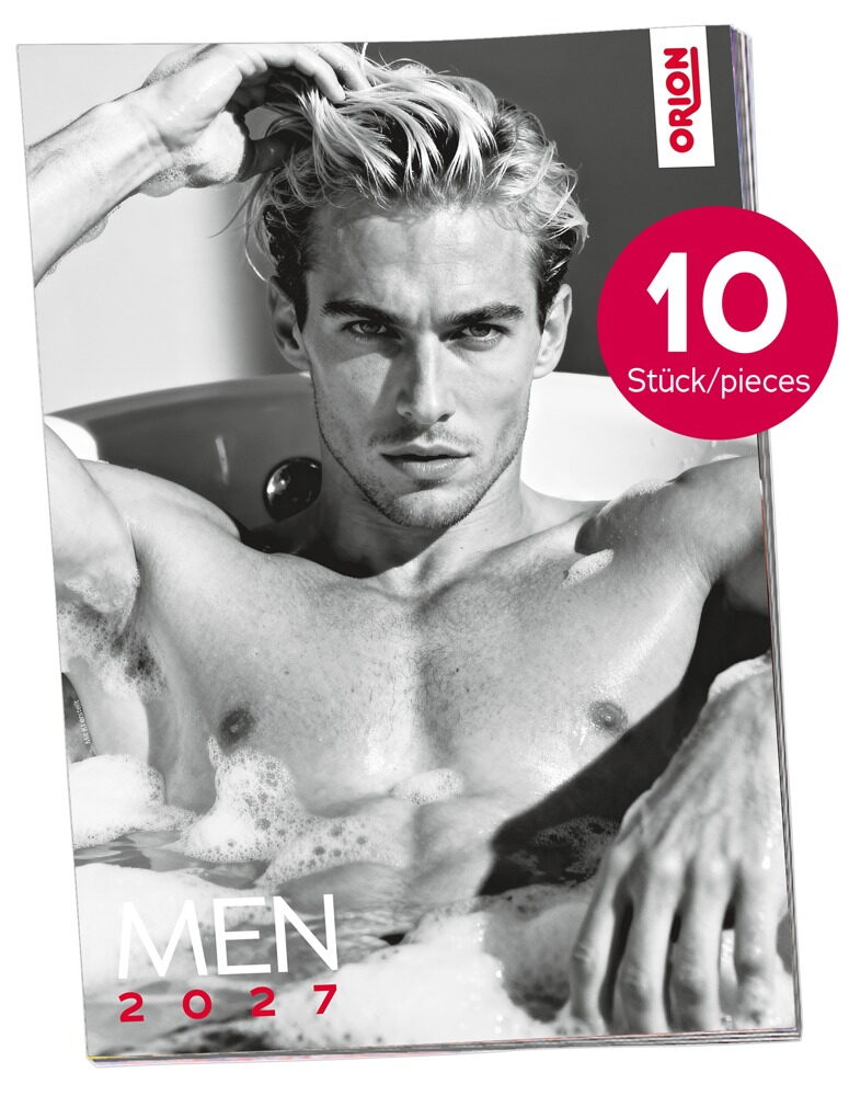 Pin-up Kalender „Men 2027“ im 10er-Pack