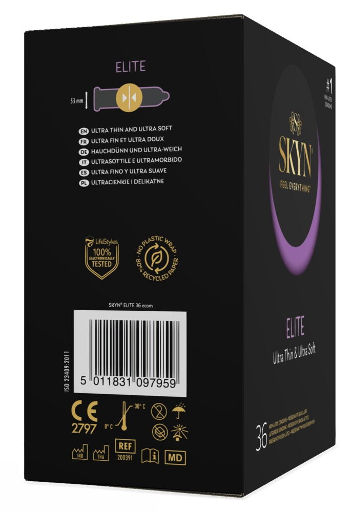 Kondome „SKYN Elite“, latexfrei
