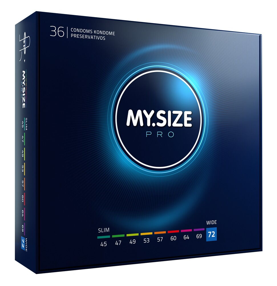 Kondome „MY.SIZE pro 72 mm“ allergenarm