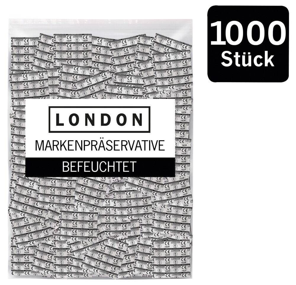 Kondome „LONDON feucht“ mit Beschichtung auf Silikonbasis