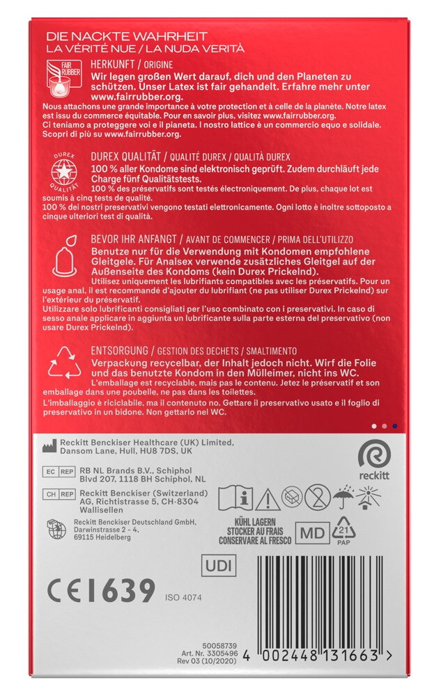 Kondome „Gefühlsecht Ultra dünn“