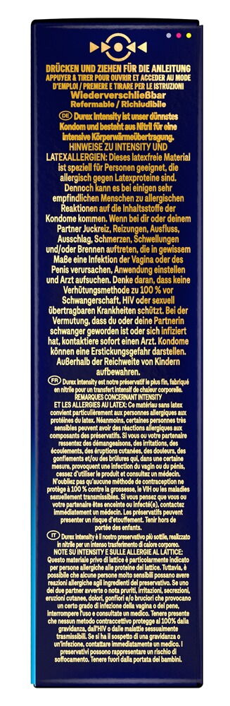 Kondome „Intensity XXL“, latexfrei