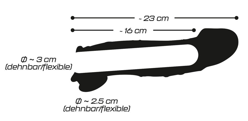 Penishülle „Penis Sleeve with extension and ball ring“ mit Hodenmanschette