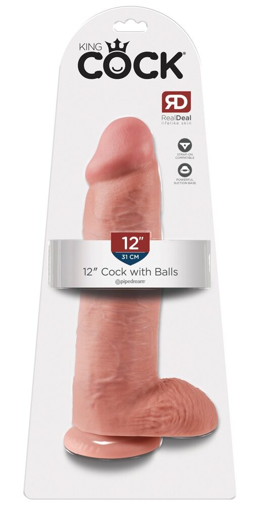 Dildo „12" Cock with Balls“, 30,5 cm