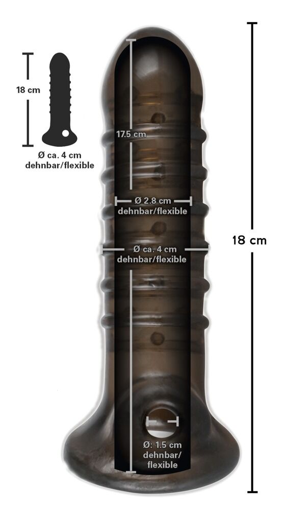 Penishülle „Dick & Ball Sleeve“ mit Hodenöffnung