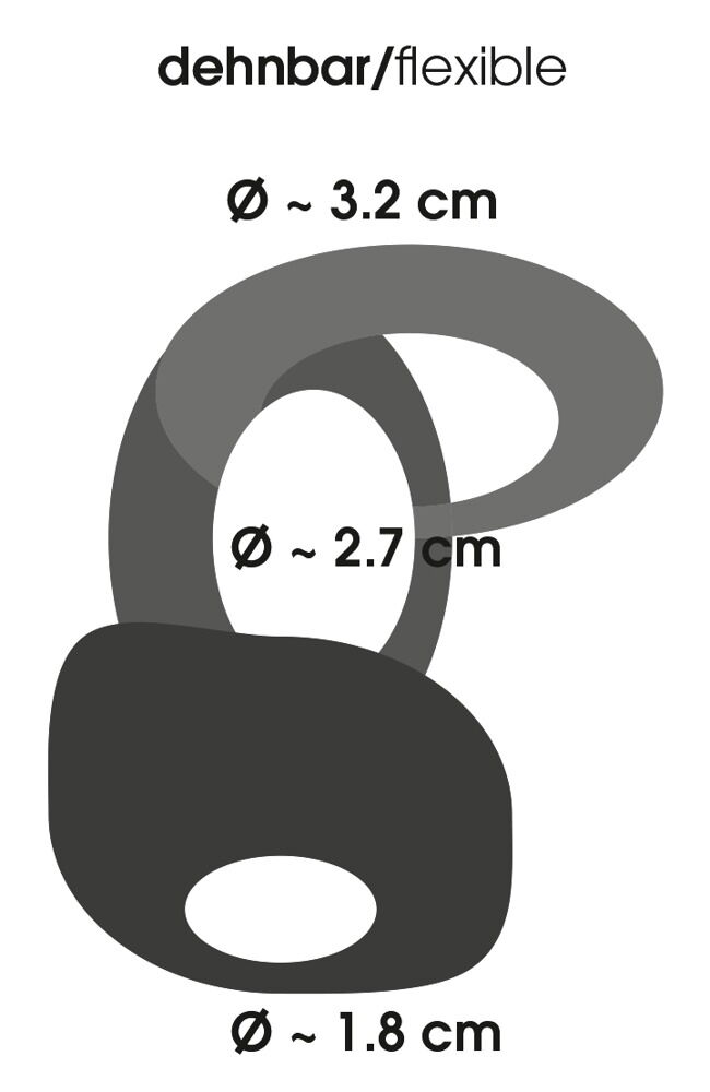 Penisring mit Hodenring „Cockring“, dehnbar