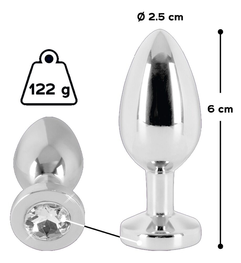 Analplug „Diamond Butt Plug“, 5,6 cm, Ø 2,4 cm