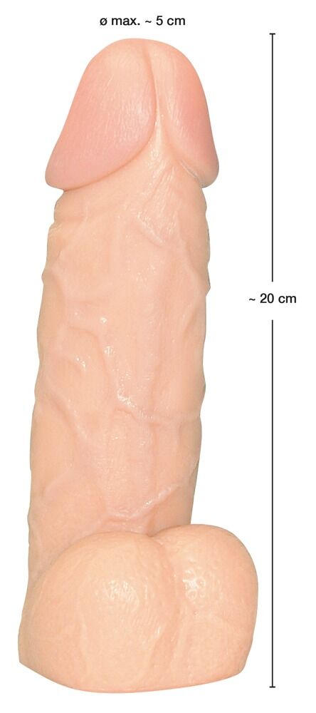 Naturdildo „Big Dong“, 20 cm,Ø 5 cm