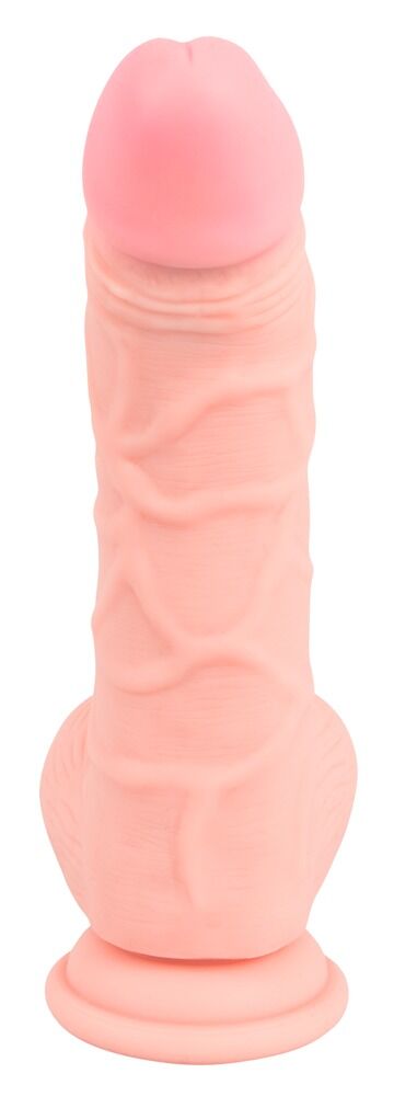 Naturdildo „Medical Silicone Dildo“, 20 cm, leicht gebogen