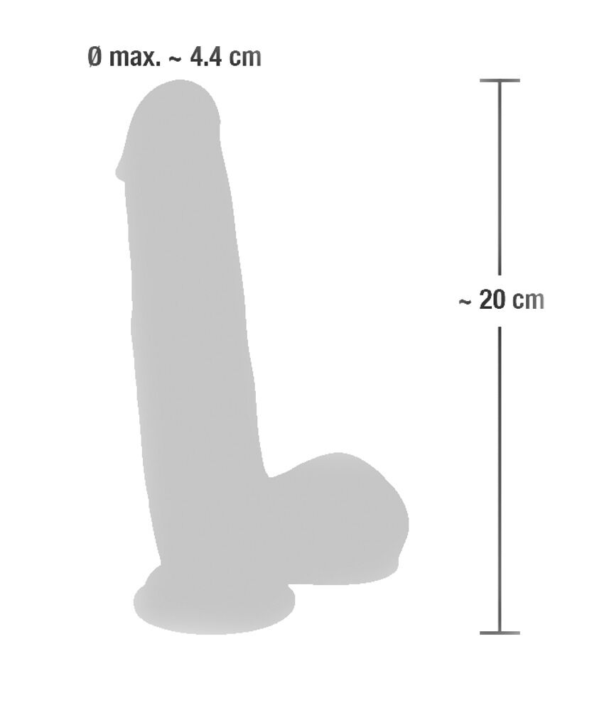 Naturdildo „Medical Silicone Dildo“ mit Saugfuß