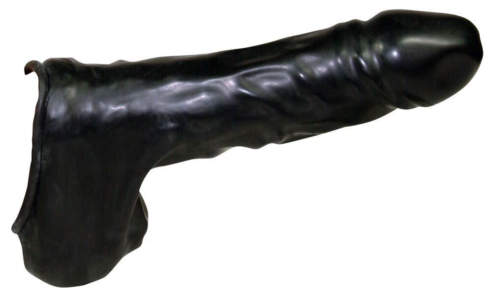 Penis-/Hodenhülle „Black Sleeve“ aus Latex