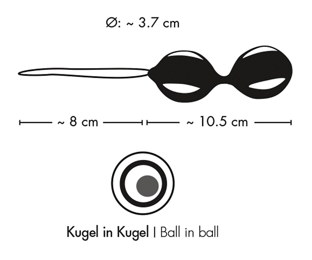 Liebeskugeln „Love Balls“, 2 Kugeln, 57 g, Ø 3,7 cm