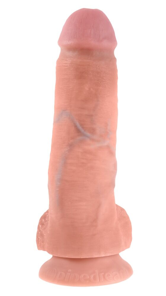 Dildo „8" Cock with Balls“, 21 cm, mit Hoden