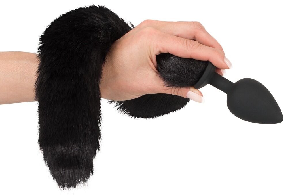 Analplug mit Katzenschwanz plus Haarreif mit Katzenohren