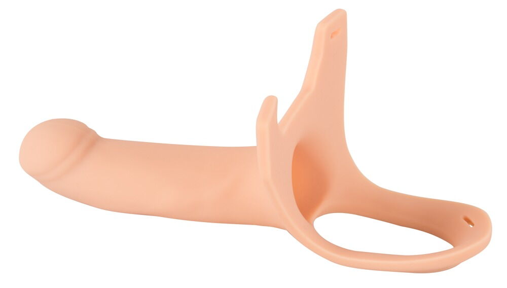 Umschnalldildo „Silicone Strap-on“, mit Hodenring