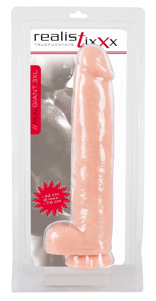 Naturdildo "Giant 3XL" mit Saugfuß