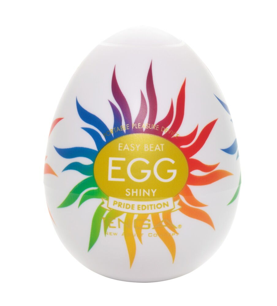 Masturbator „Egg Shiny Pride Edition“, mit Rillenstruktur