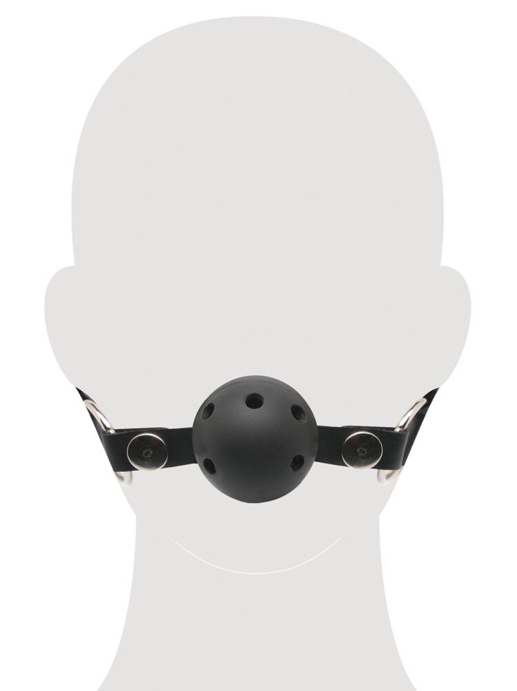 Knebel „Breathable Ball Gag“, Beißball mit Atemlöchern