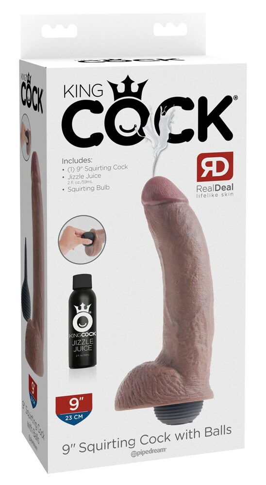 Dildo „9" Squirting Cock with Balls“