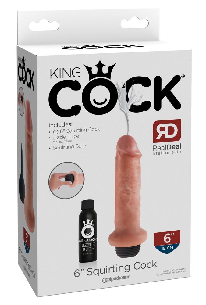 Dildo „6" Squirting Cock“,  20 cm