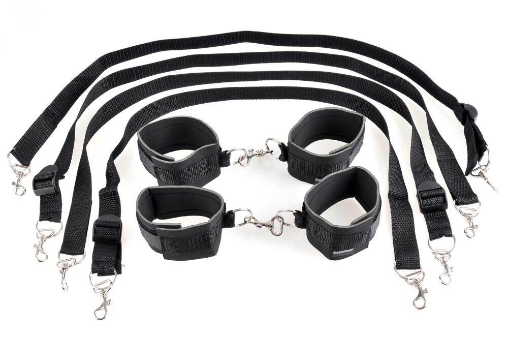 Bettfessel-Set „Cuff & Tether Set“