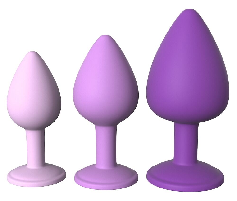 3-teiliges Analplug-Set „her little gems trainer set“, in verschiedenen Größen