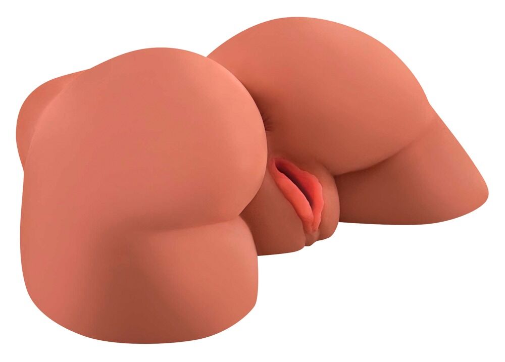 Masturbator "Perfect Ass Masturbator", mit 2 Lustöffnungen, innen mit Stimulationsrillen