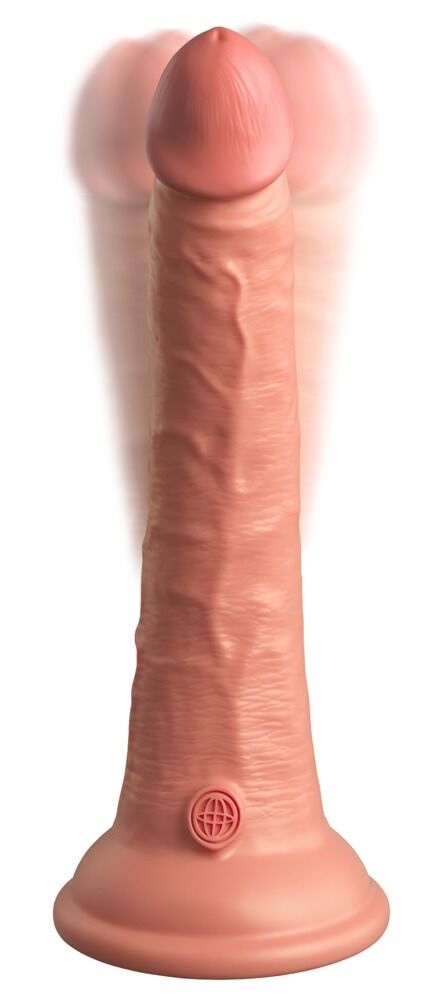 Naturvibrator „7“ Vibrating + Dual Density Silicone Cock with Remote“