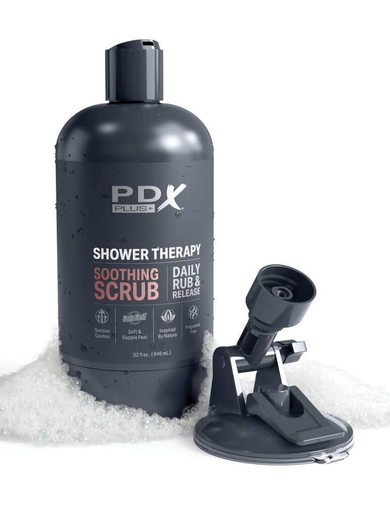 Masturbator „Shower Therapy Soothing Scrub“ inklusive abnehmbarem Saugfuß