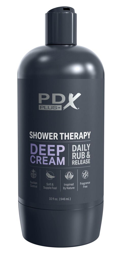 Masturbator „Shower Therapy Deep Cream“ inklusive abnehmbarem Saugfuß