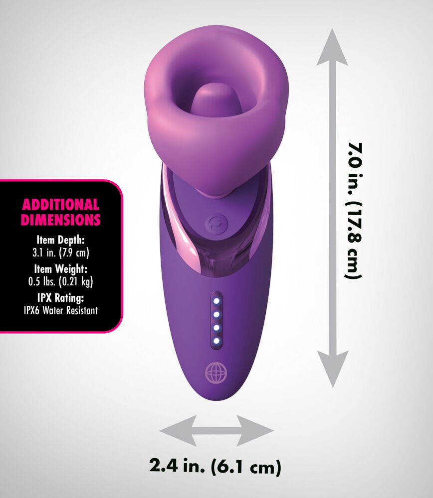Zungenvibrator „Pleasure Sucker“ mit Saugschale