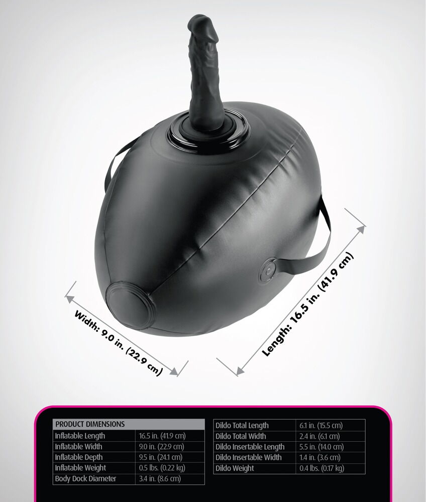 Liebeskissen „Body Dock Inflatable Love Ball“ inklusive Naturdildo