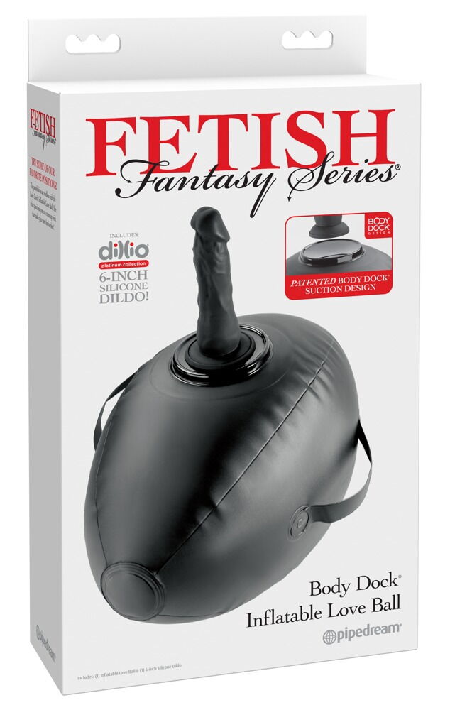 Liebeskissen „Body Dock Inflatable Love Ball“ inklusive Naturdildo