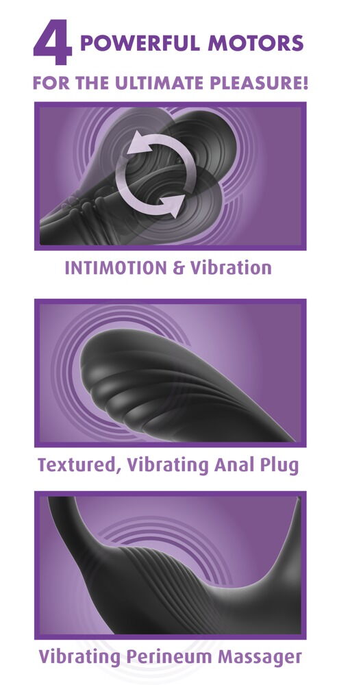 Analvibrator „Ass-Gasm IntiMotion“ mit Fernbedienung