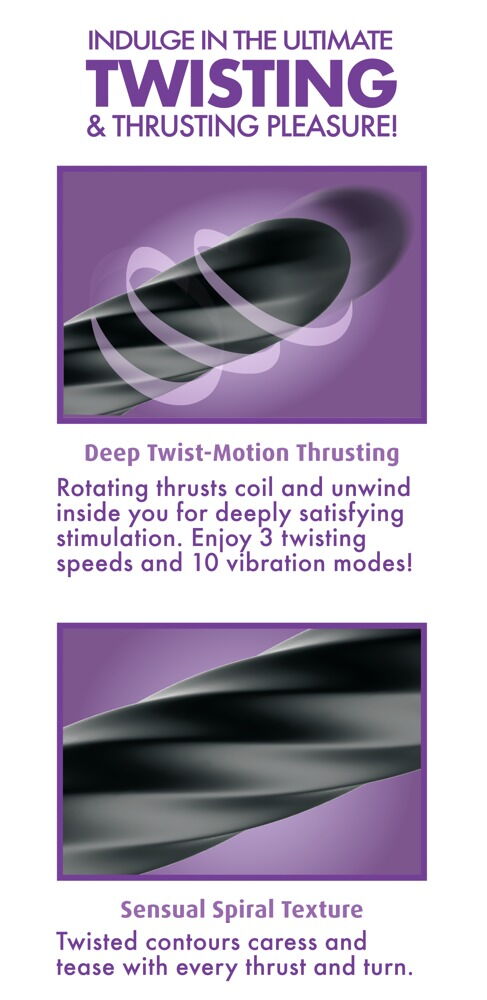Analvibrator „Twist Ecstasy“ im intensiven Spiral-Design