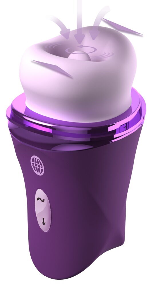 Zungenvibrator „Lush Kiss Plush“ mit saugenden Silikonlippen