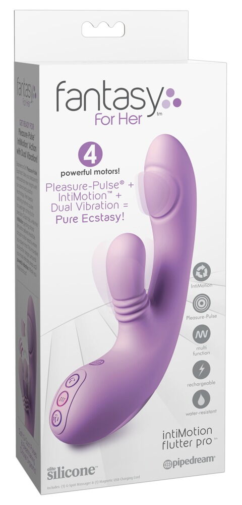 Rabbitvibrator „IntiMotion Flutter Pro“ mit 4 Motoren