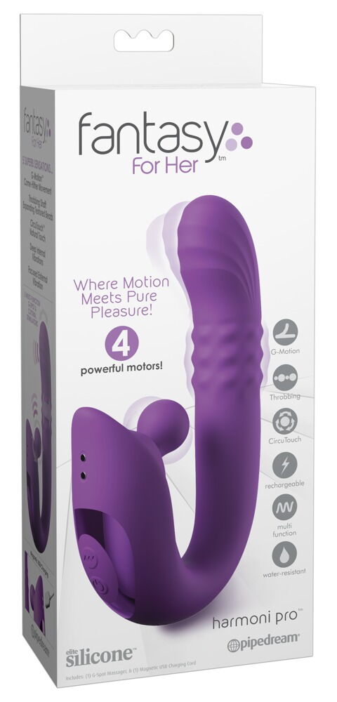 Rabbitvibrator „Harmoni Pro“ mit 4 Motoren