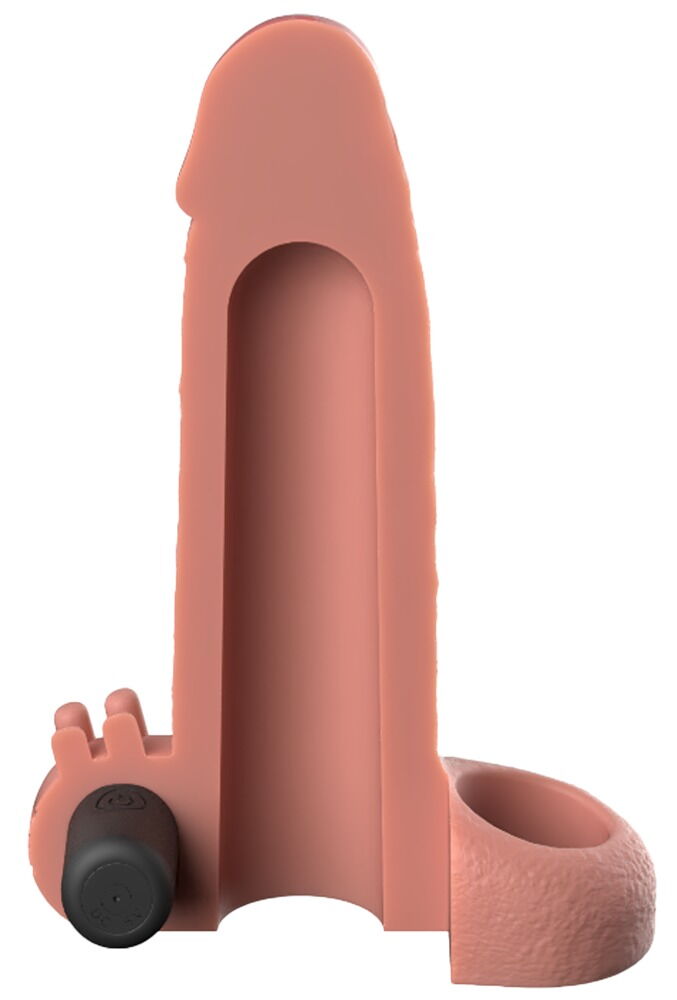 Penishülle „Vibrating Real Feel 2" Extension“ mit Vibration