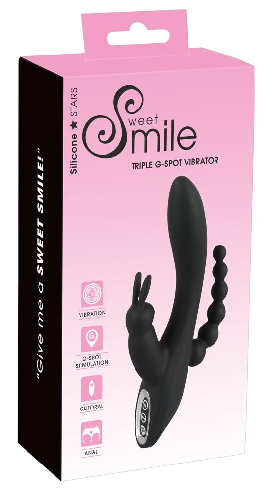 Rabbitvibrator „Triple G-Spot Vibrator“ mit Anus-Stimulator