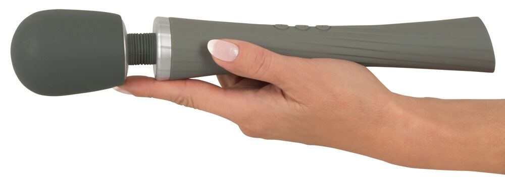 Massagestab „Super Strong Wand Vibrator“ mit extra langem Griff, 5 Vibrationsmodi in 3 Geschwindigkeiten