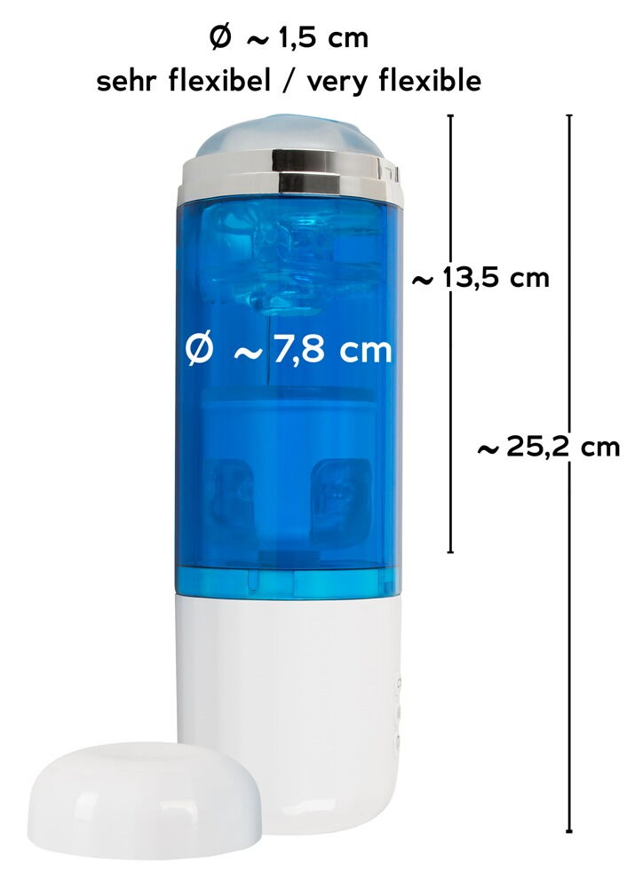 Masturbator "3 Function" mit Rotation, Stoßfunktion und Vibration