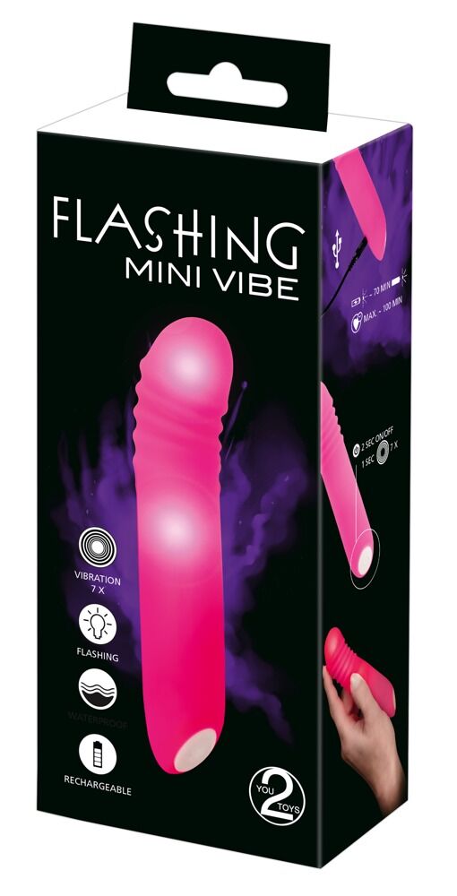 Vibrator „Flashing Mini Vibe“ mit 7 Vibrationsmodi