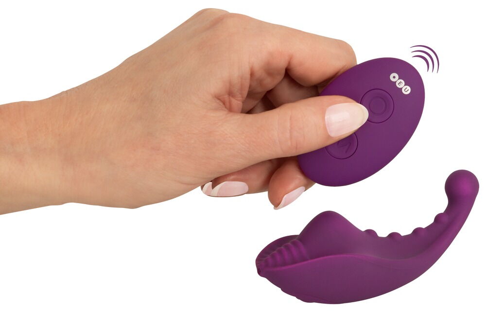 Auflegevibrator „RC Slip Vibrator“ mit 10 Vibrationsmodi per Fernbedienung